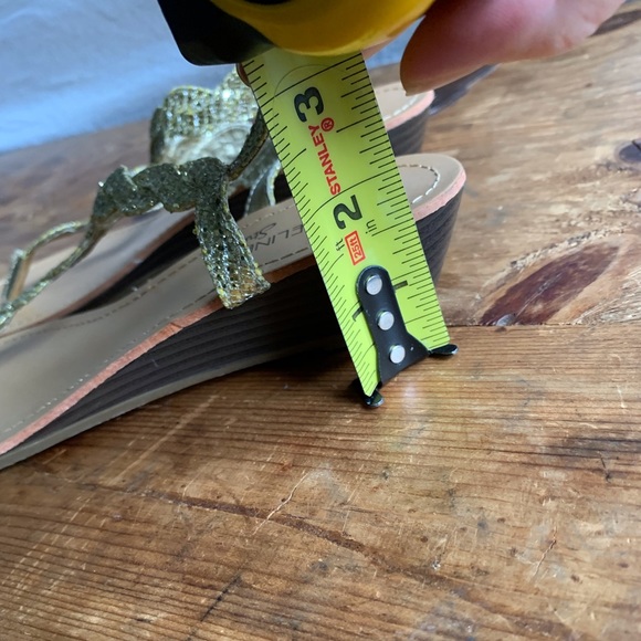 Madeline Stuart gold braid sparkle sandals - Picture 2 of 8